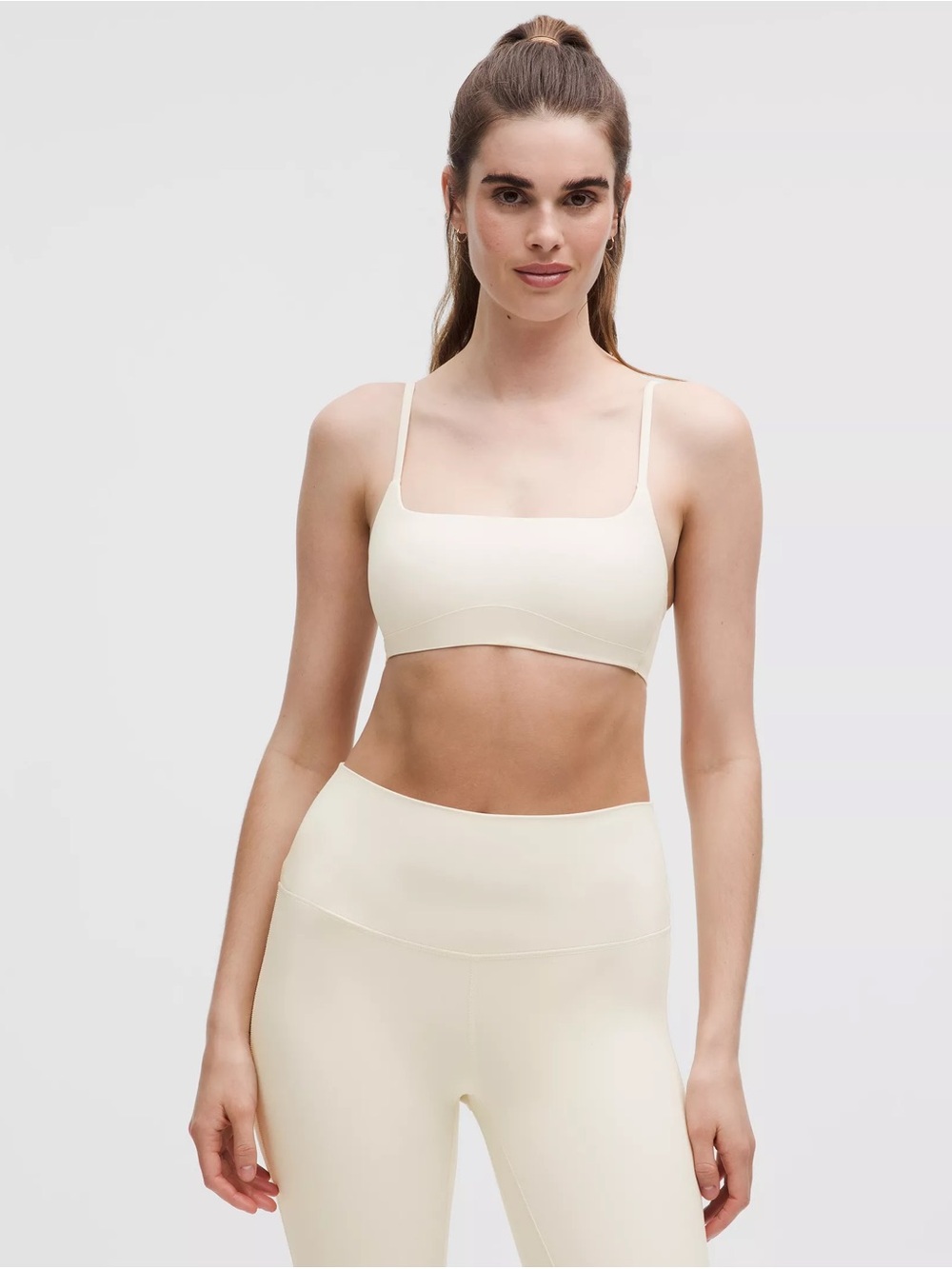 Lululemon Like a Cloud Spaghetti-Strap Bra Light Support, A/B Cup in Light Ivory